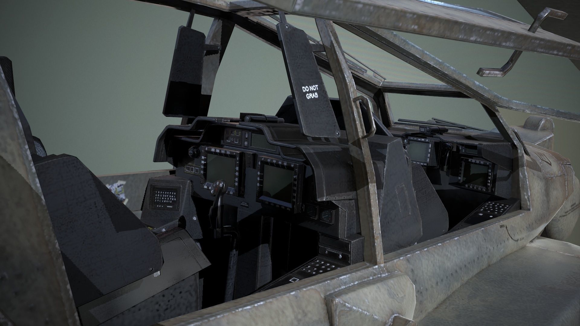 AH-64D Apache Longbow Helicopter Low-poly 3D model_11