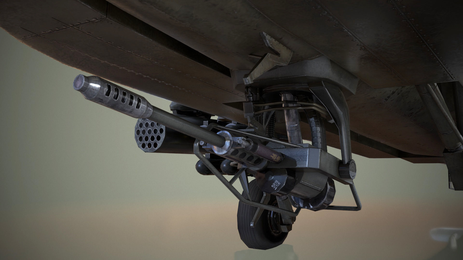 AH-64D Apache Longbow Helicopter Low-poly 3D model_10