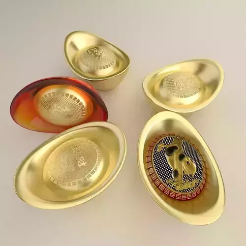 Chinese Gold Ingot 