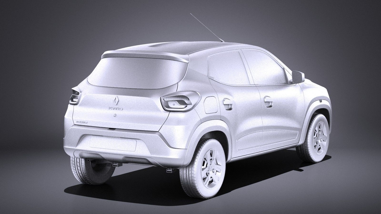 Renault Kwid 2018 VRAY 3D model_11