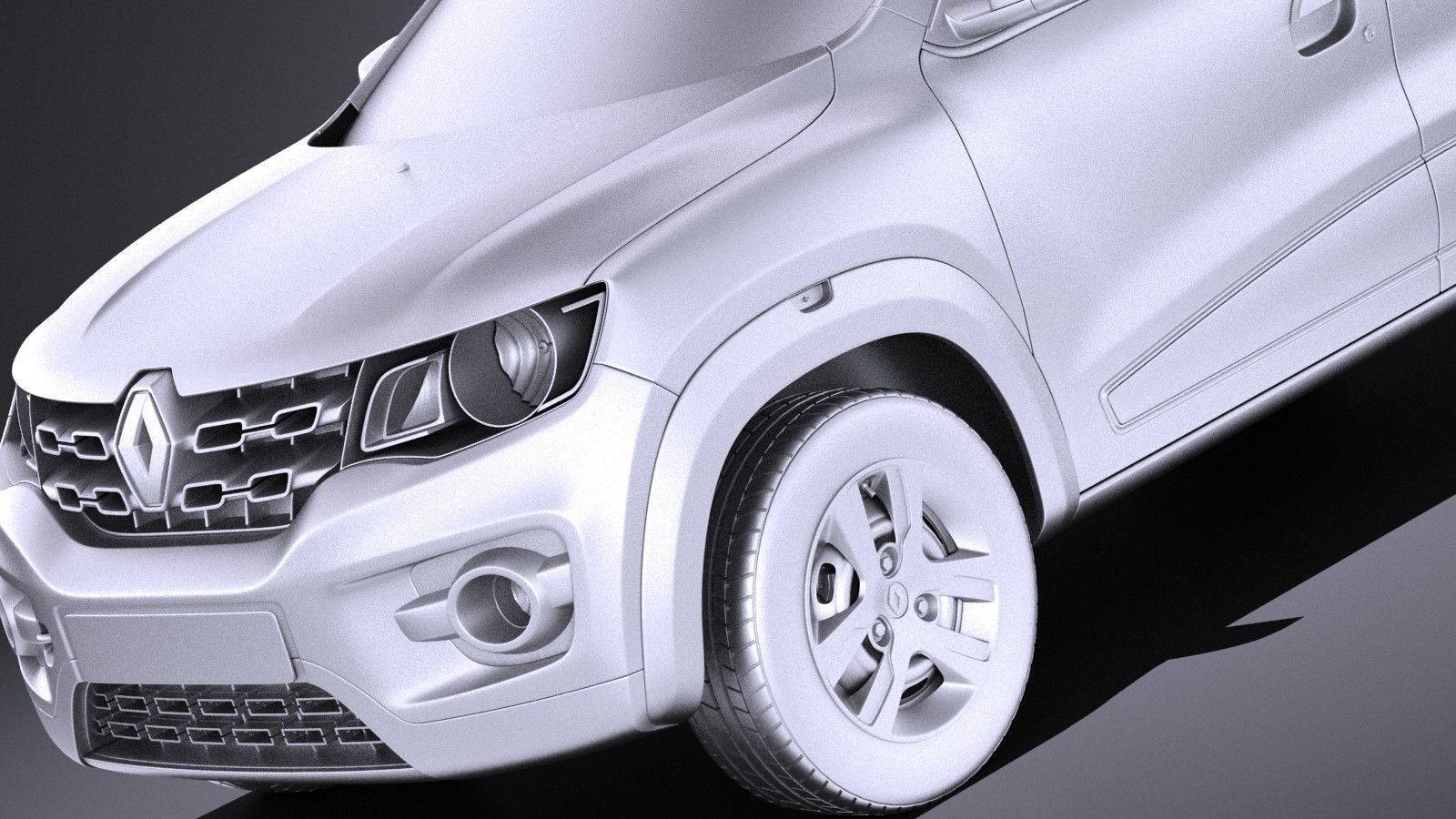 Renault Kwid 2018 VRAY 3D model_9