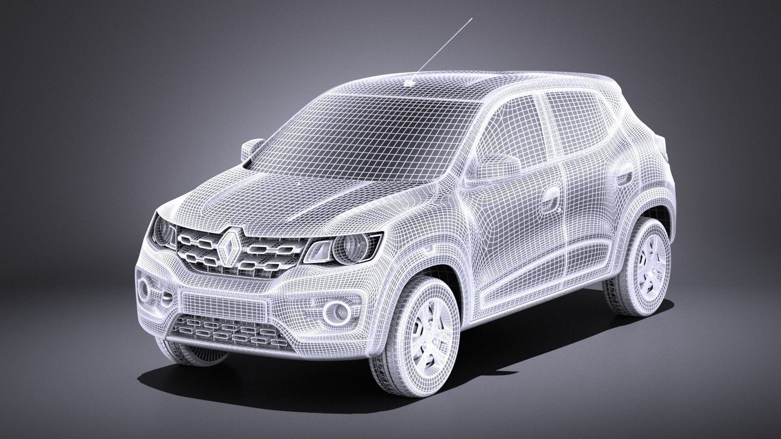 Renault Kwid 2018 VRAY 3D model_12