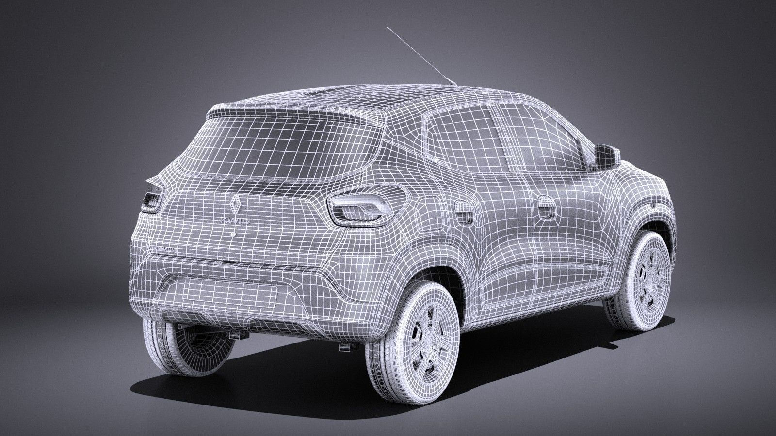 Renault Kwid 2018 VRAY 3D model_15