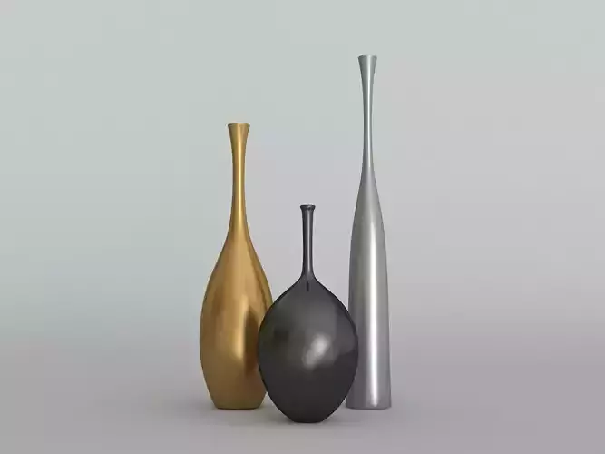 The sleek Reid  Ryan and Regan Vases