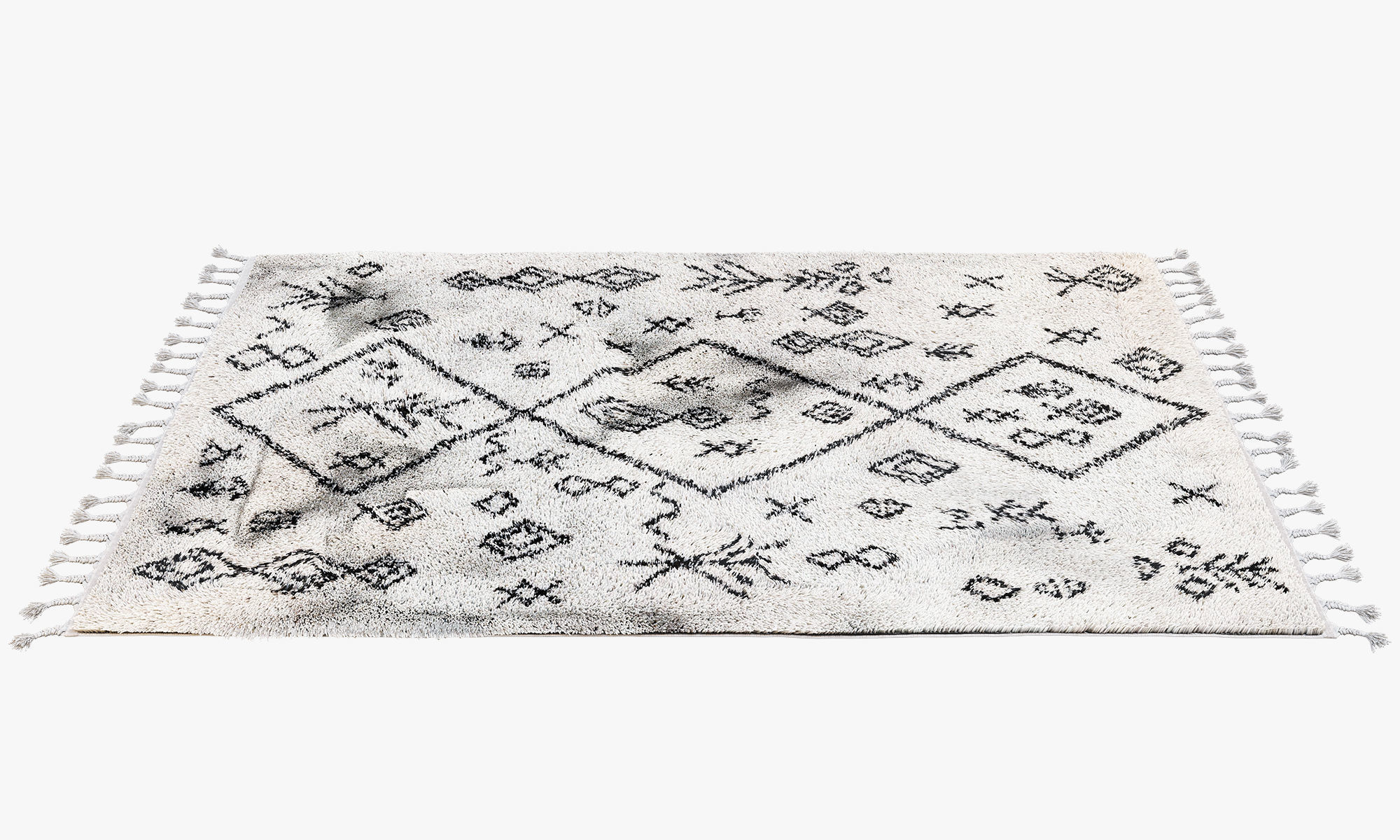 Scandinavian carpets with long pile 3D model_22