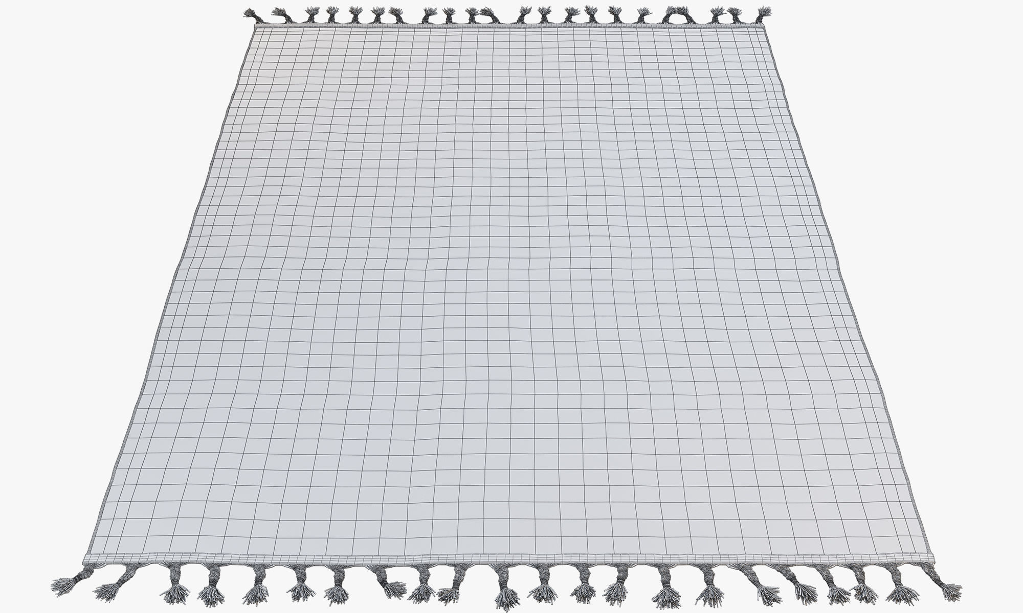 Scandinavian carpets with long pile 3D model_26