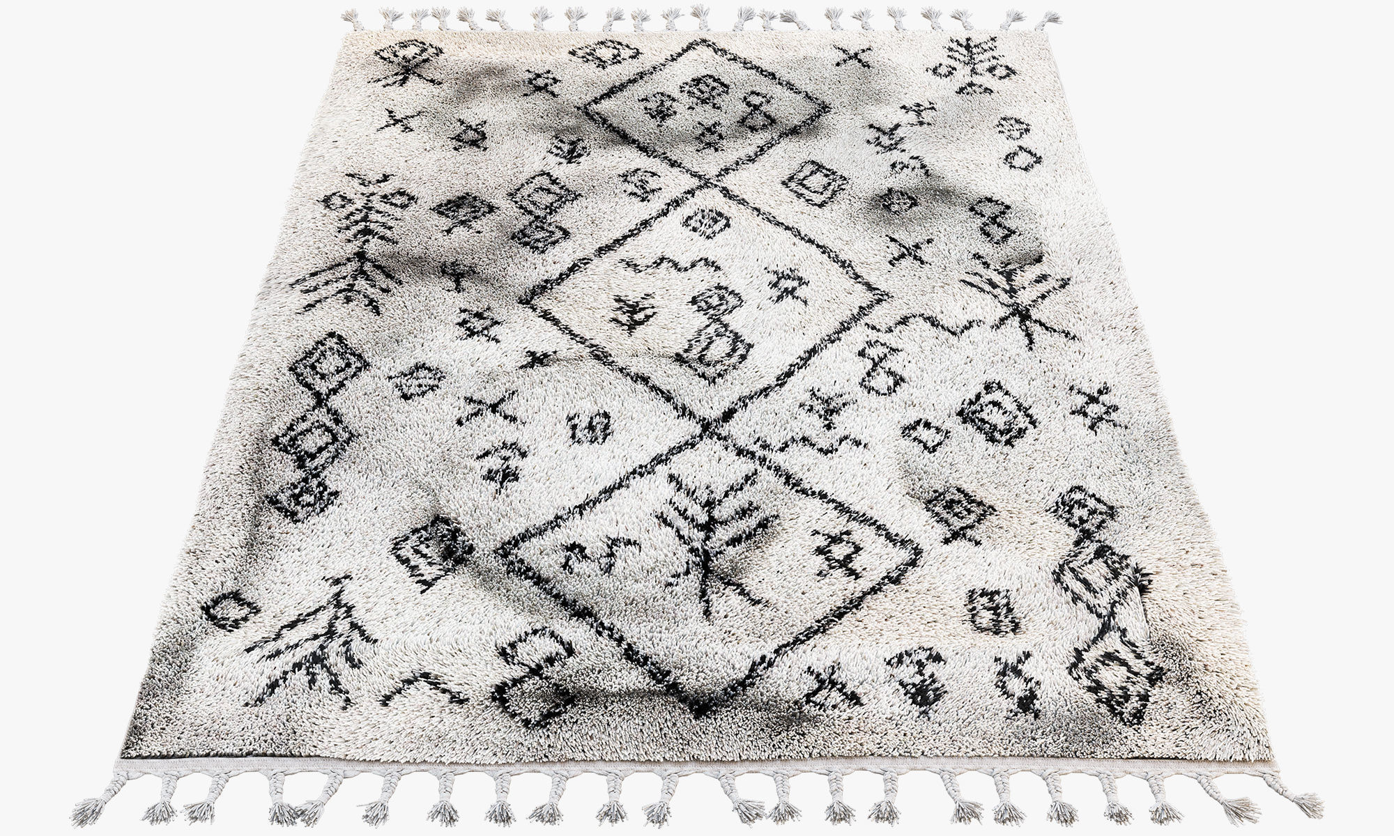 Scandinavian carpets with long pile 3D model_24