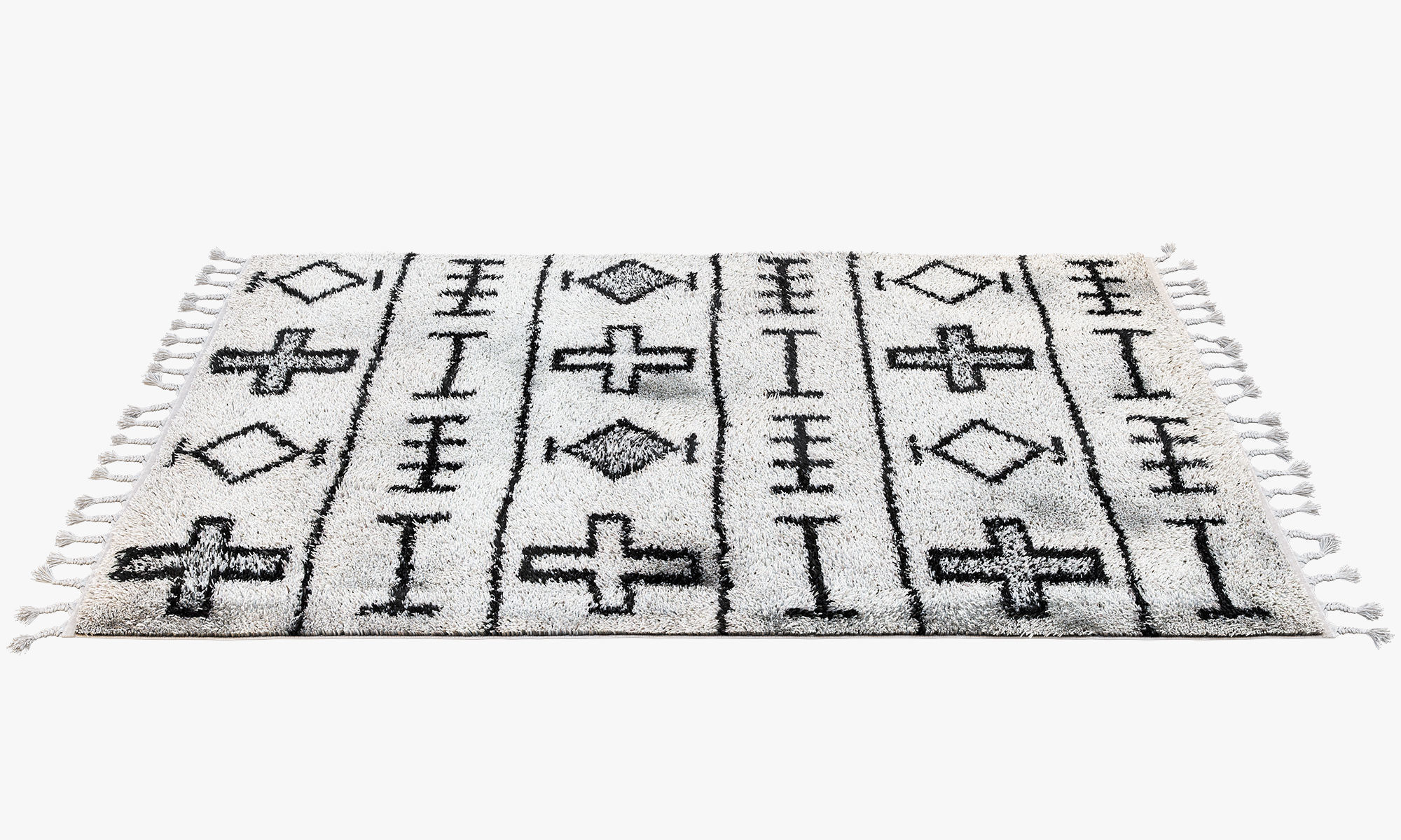 Scandinavian carpets with long pile 3D model_17