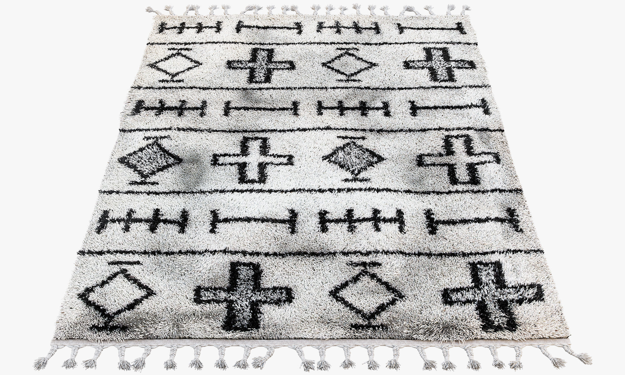 Scandinavian carpets with long pile 3D model_19