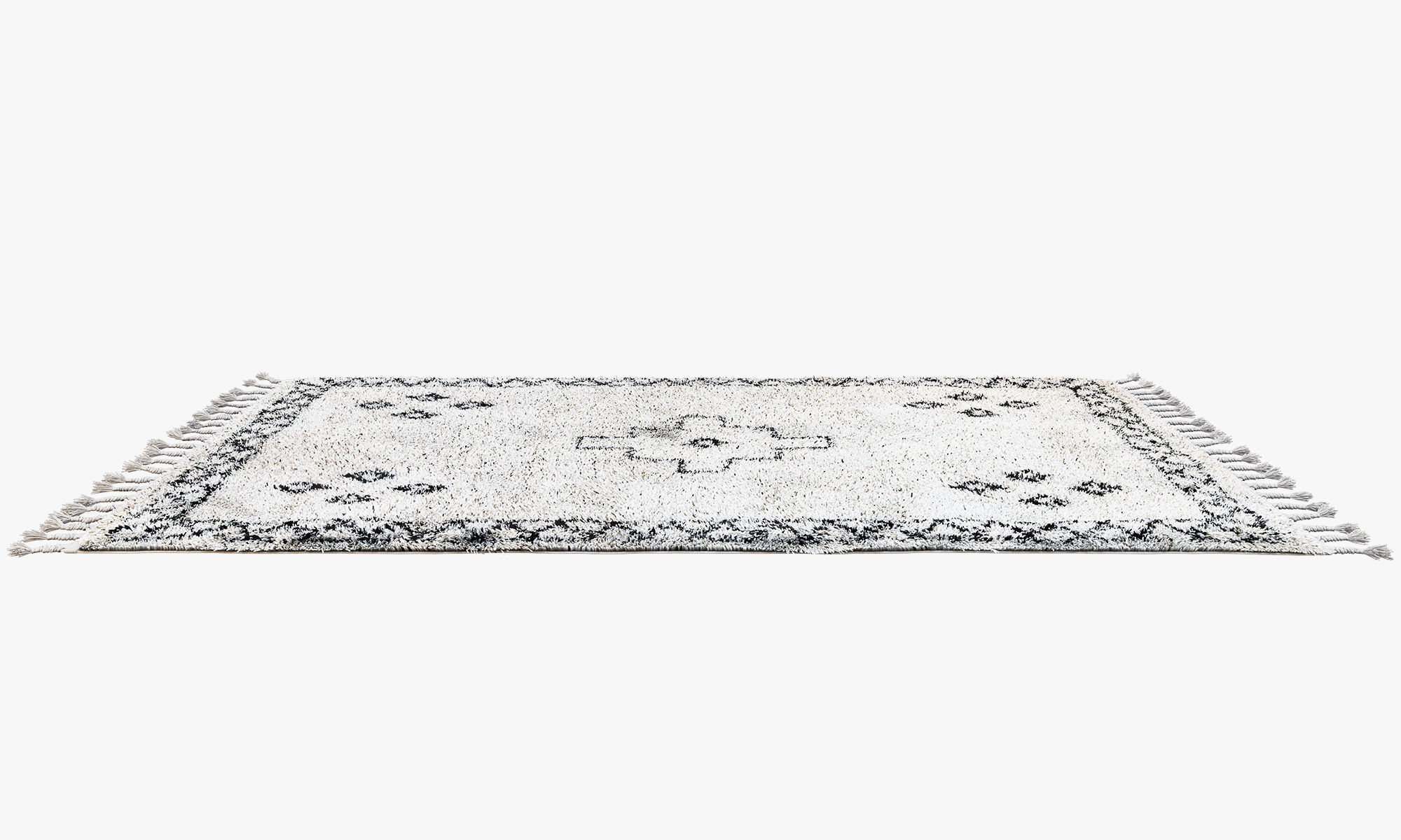 Scandinavian carpets with long pile 3D model_6