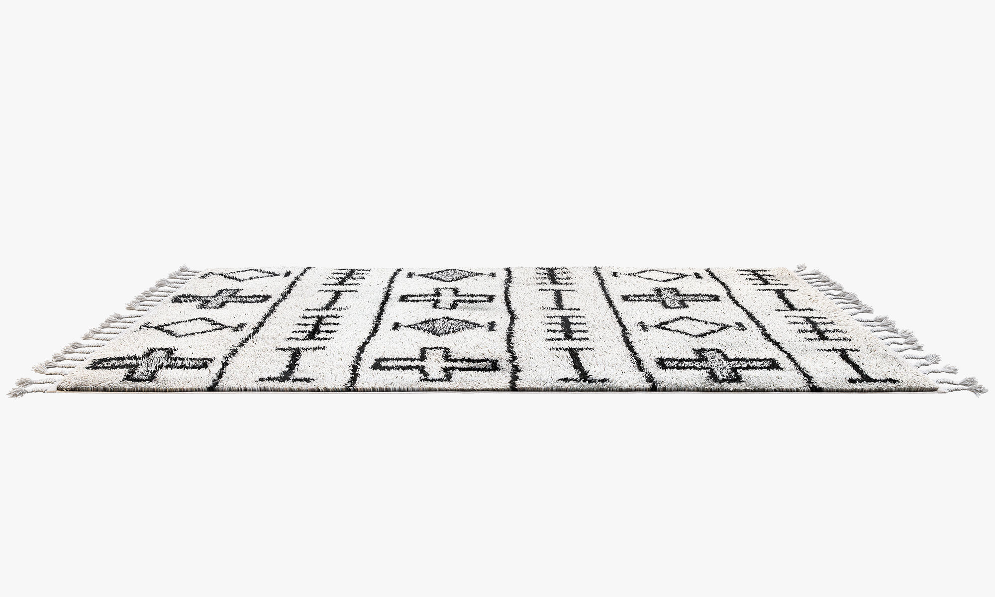 Scandinavian carpets with long pile 3D model_16