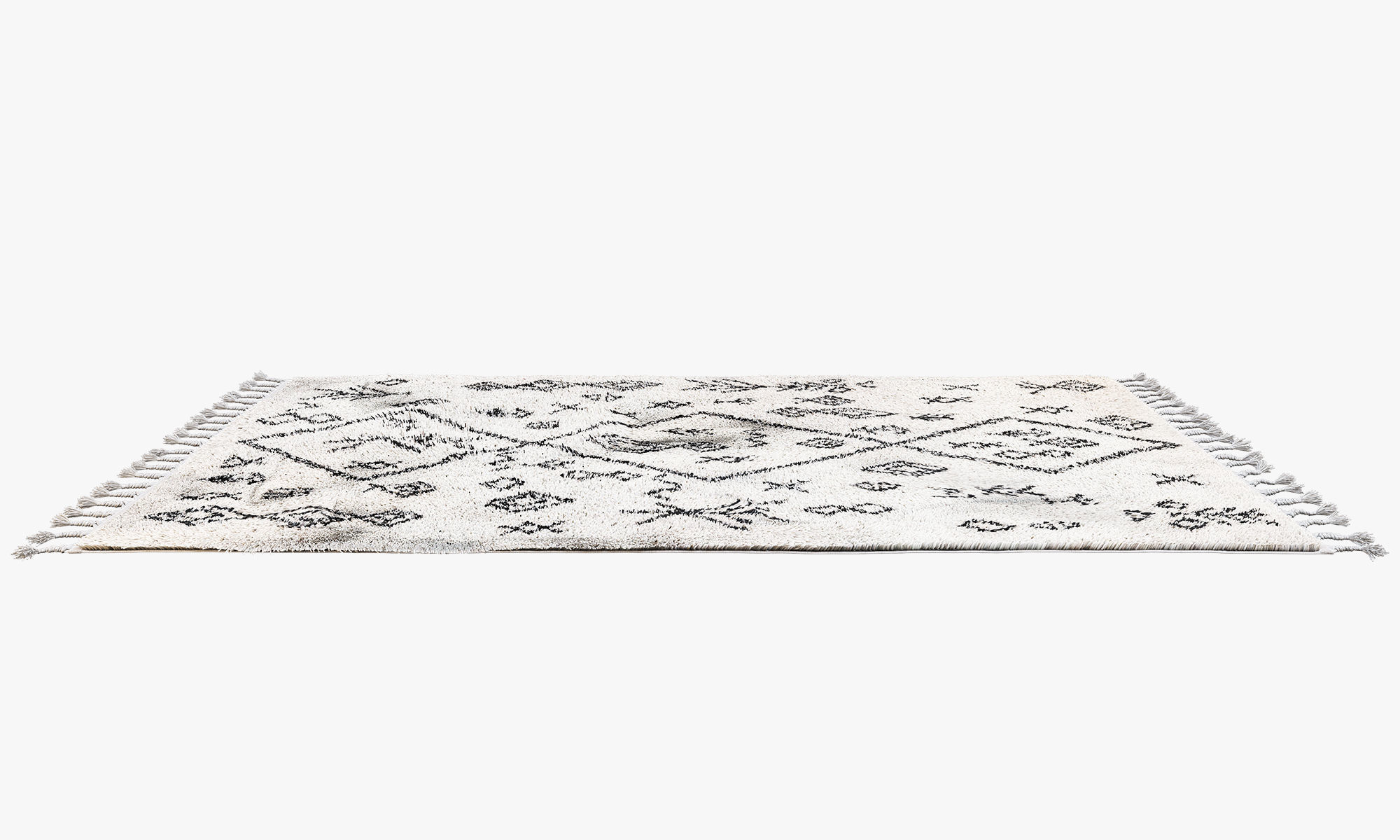 Scandinavian carpets with long pile 3D model_21