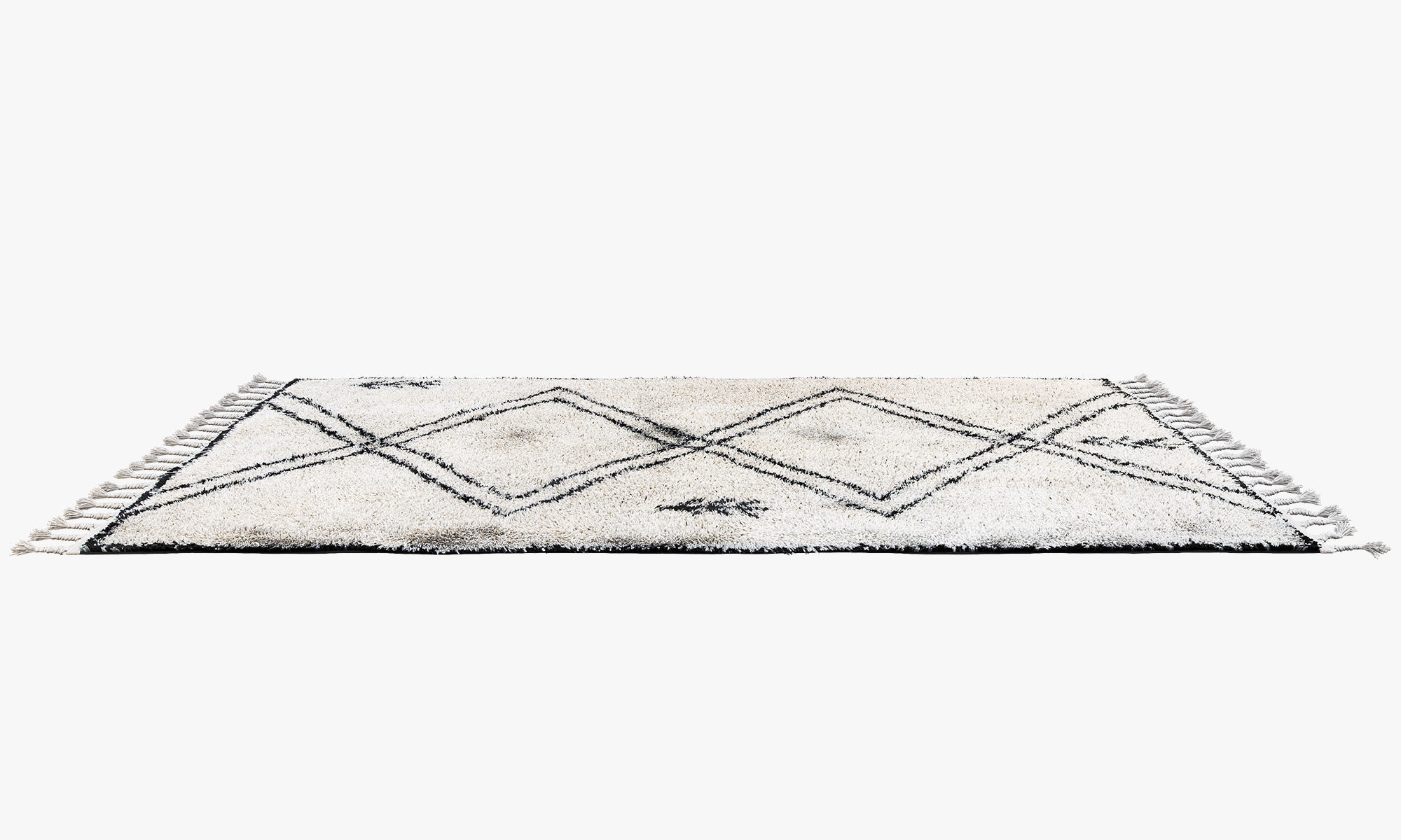 Scandinavian carpets with long pile 3D model_2