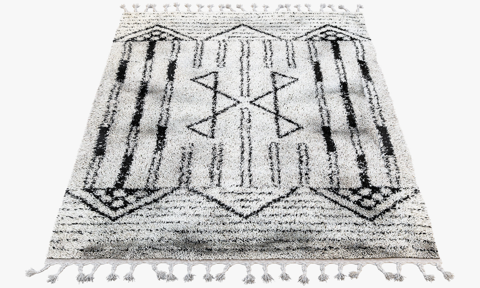Scandinavian carpets with long pile 3D model_14