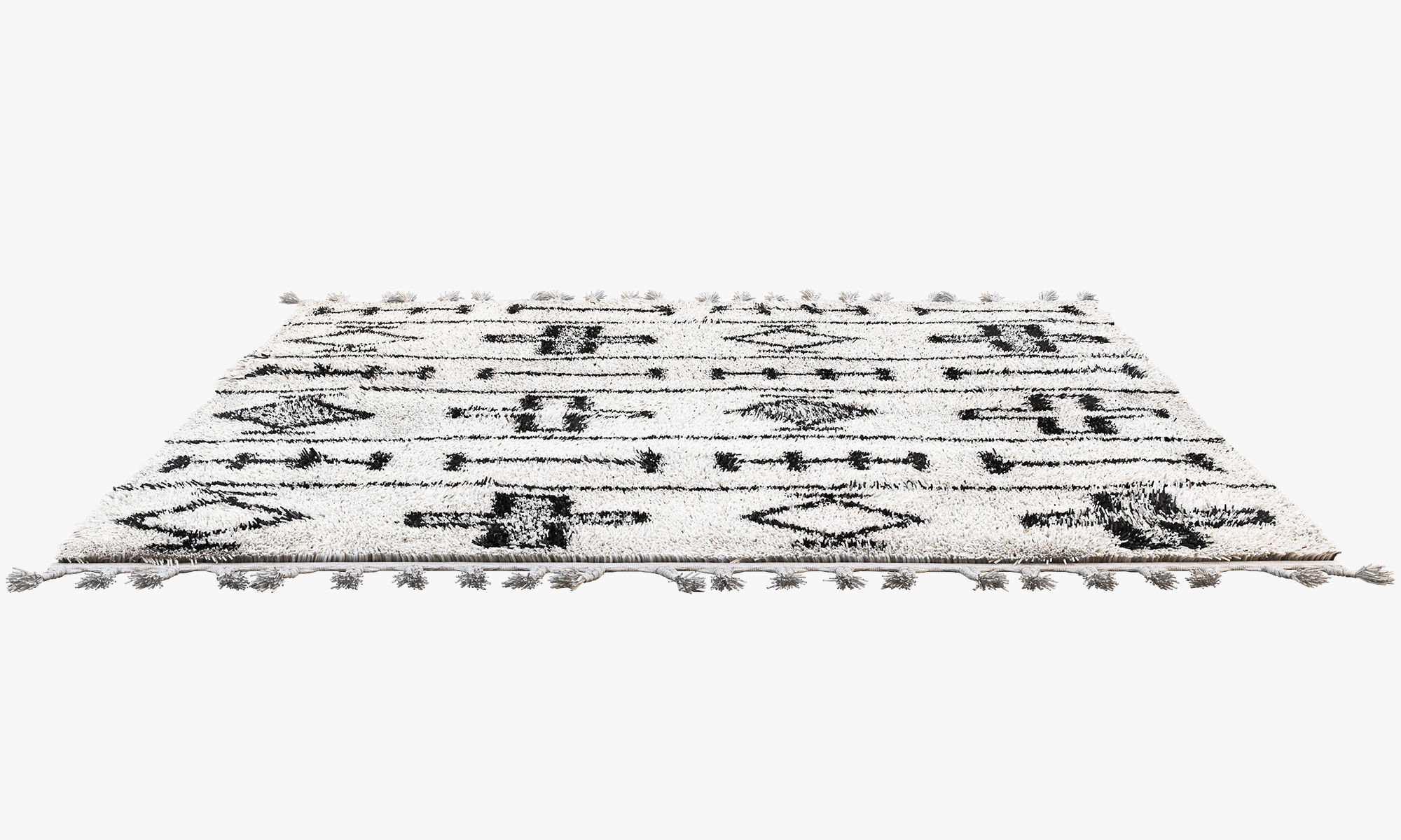 Scandinavian carpets with long pile 3D model_18