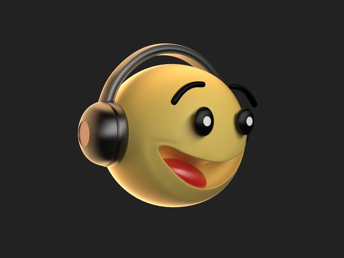 Emoji Character Low-poly 3D model_1