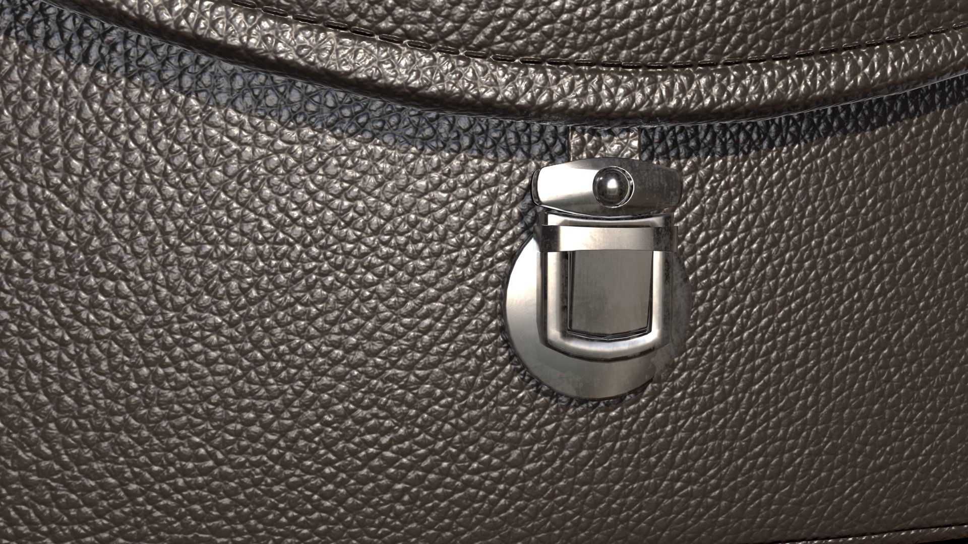 Leather briefcase 2 colors Low-poly 3D model_13