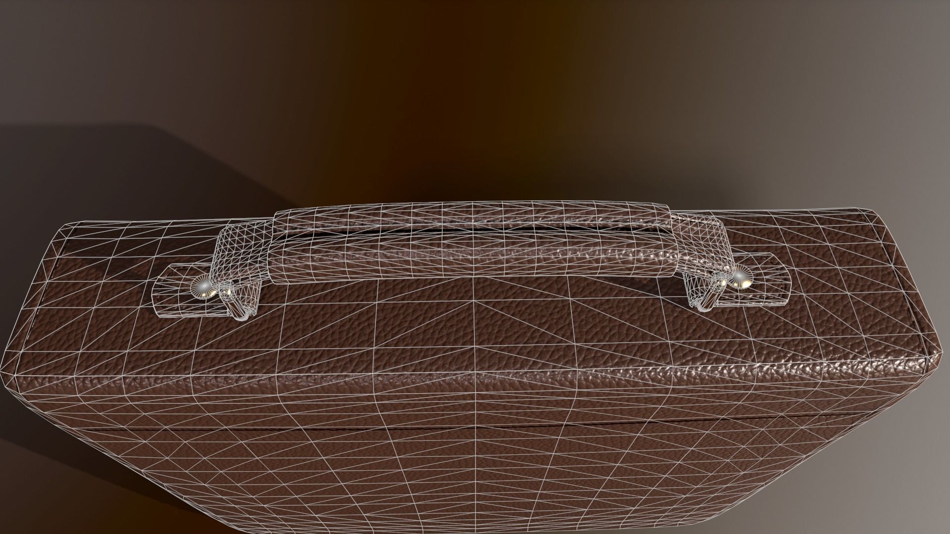 Leather briefcase 2 colors Low-poly 3D model_17