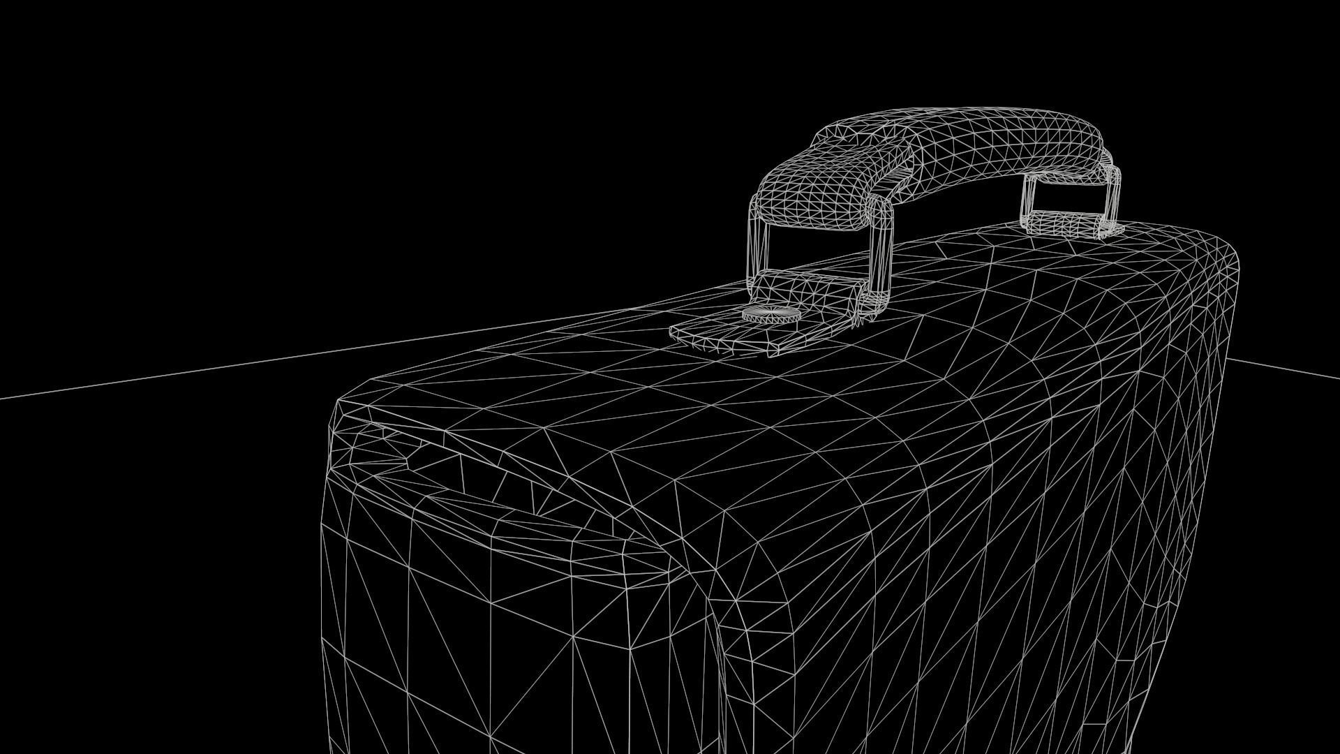 Leather briefcase 2 colors Low-poly 3D model_14