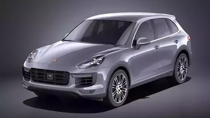 Porsche Cayenne Turbo 2016 VRAY 3D model