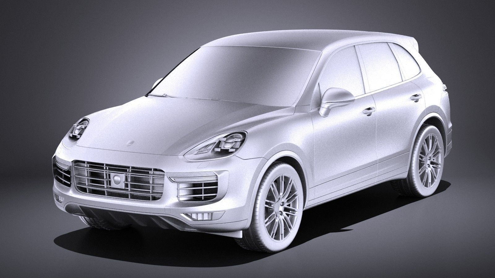 Porsche Cayenne Turbo 2016 VRAY 3D model_8