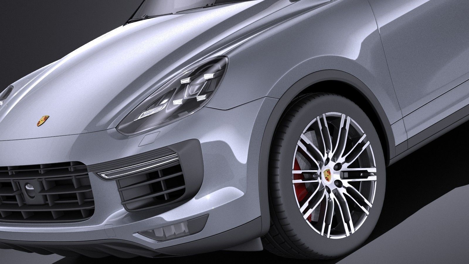 Porsche Cayenne Turbo 2016 VRAY 3D model_2