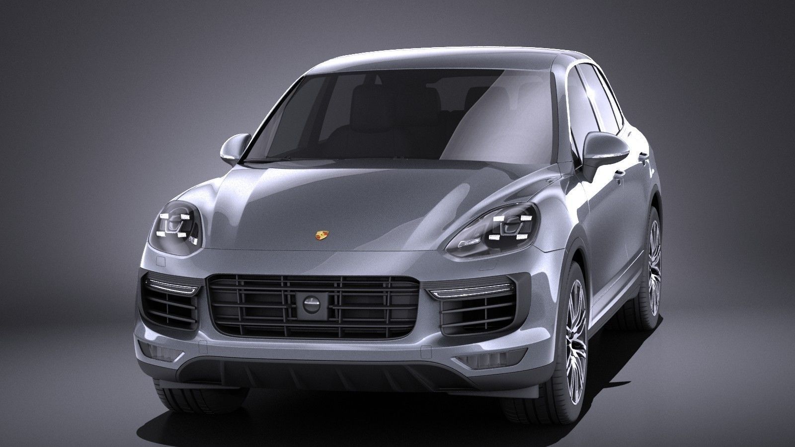 Porsche Cayenne Turbo 2016 VRAY 3D model_1