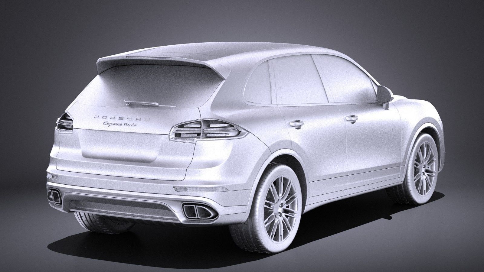 Porsche Cayenne Turbo 2016 VRAY 3D model_11