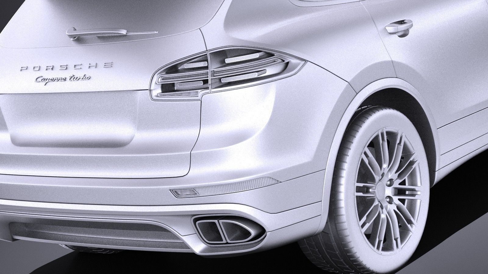 Porsche Cayenne Turbo 2016 VRAY 3D model_10