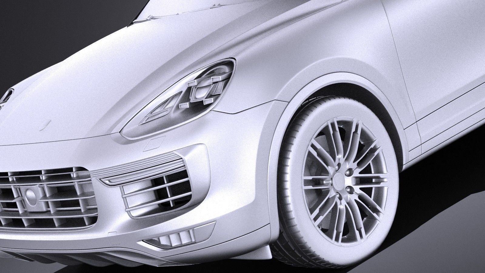 Porsche Cayenne Turbo 2016 VRAY 3D model_9