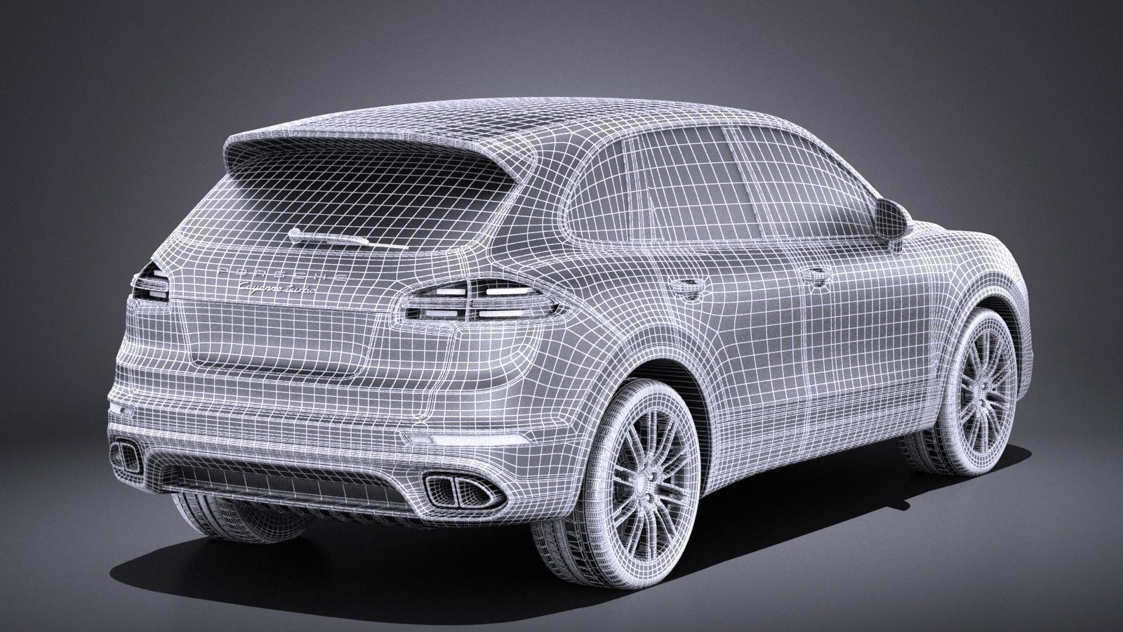 Porsche Cayenne Turbo 2016 VRAY 3D model_15