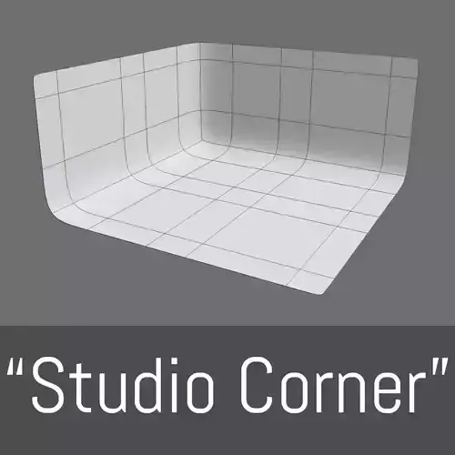 Studio Corner  Free low-poly 3D model