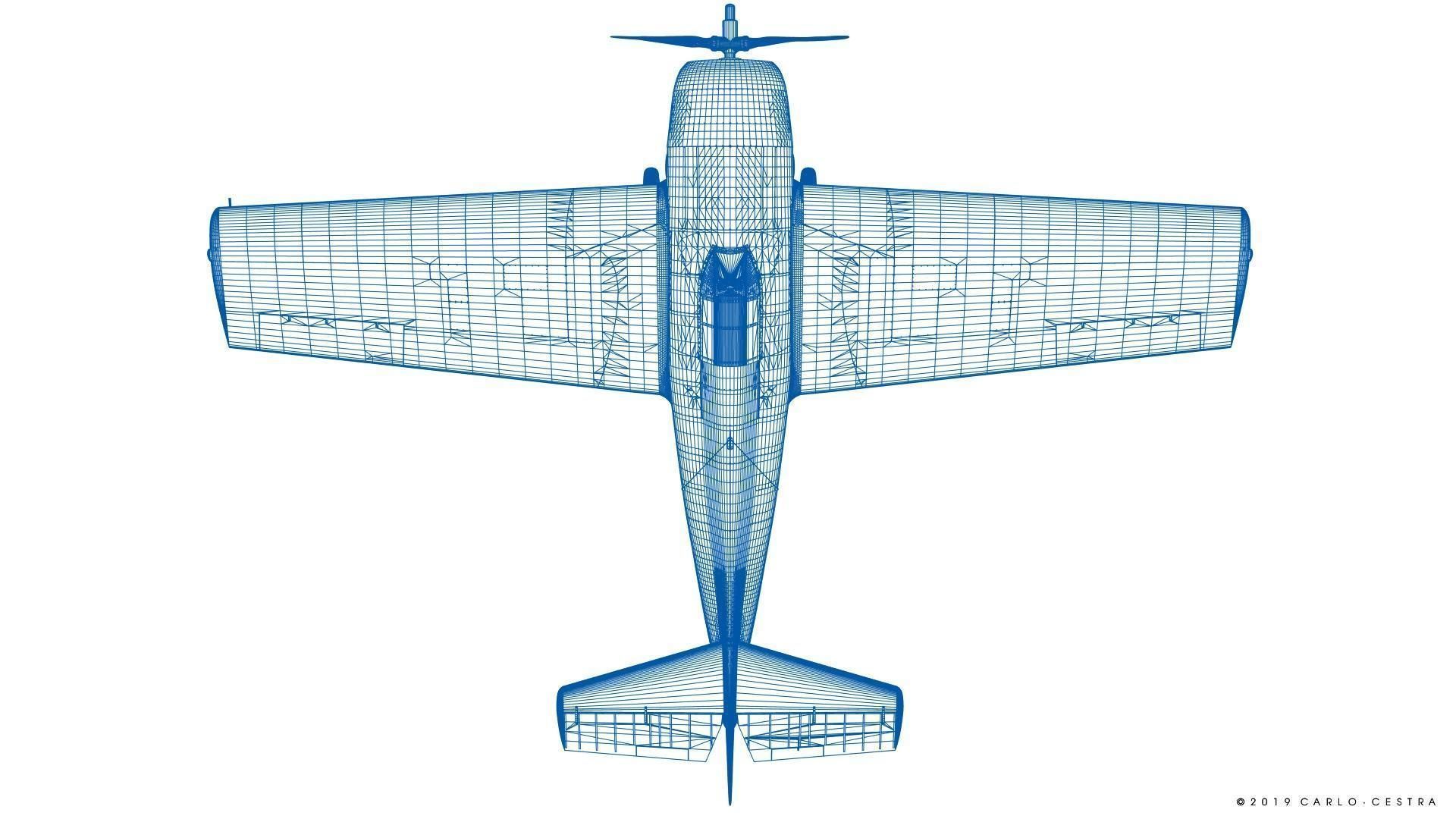 F4F-3 WILDCAT 41F4 Low-poly 3D model_71