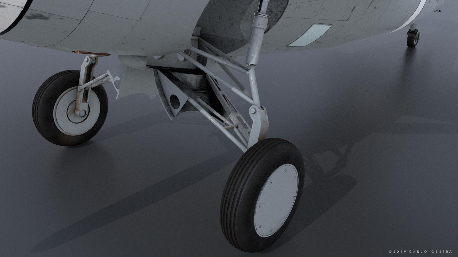 F4F-3 WILDCAT 41F4 Low-poly 3D model_5