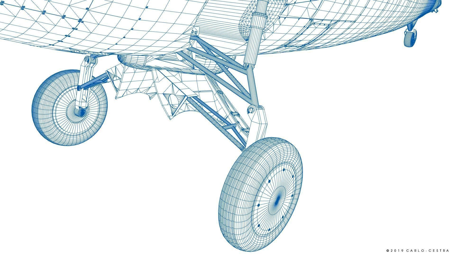 F4F-3 WILDCAT 41F4 Low-poly 3D model_60