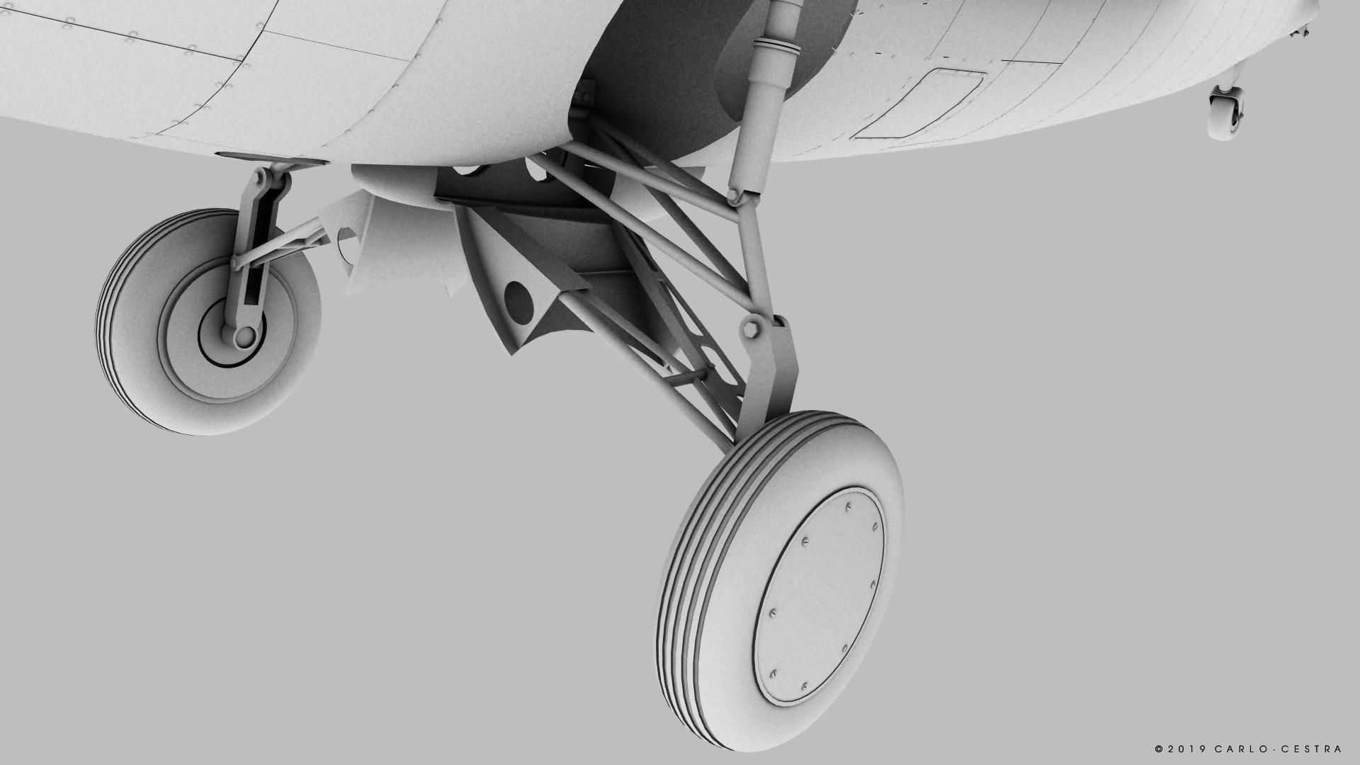 F4F-3 WILDCAT 41F4 Low-poly 3D model_38