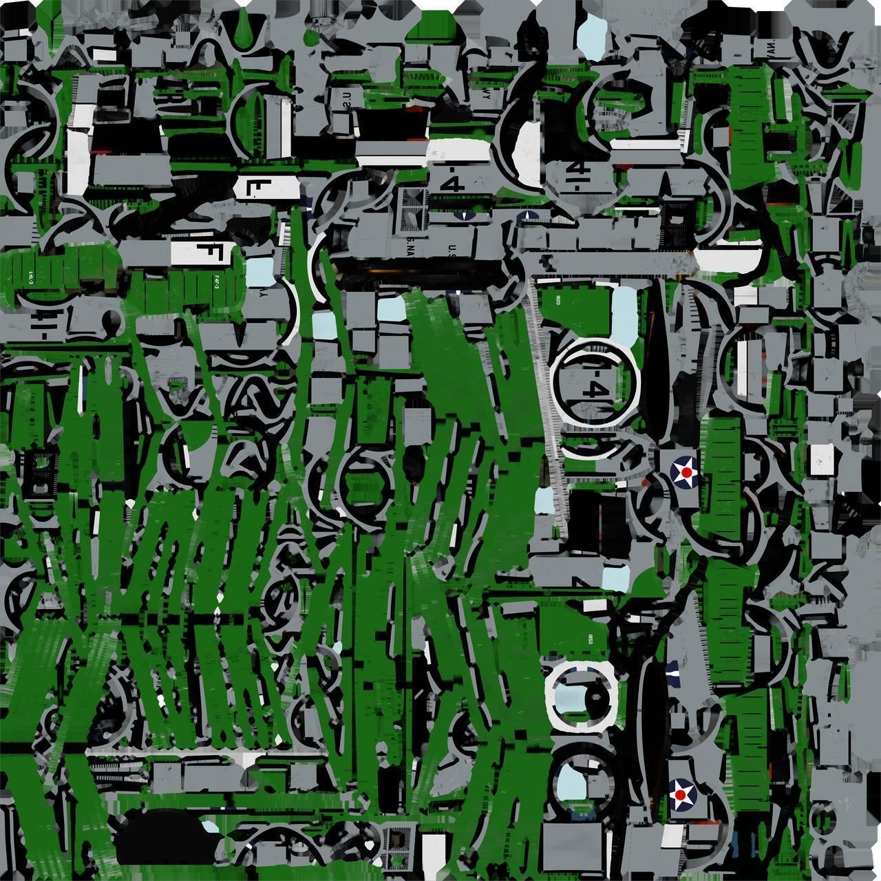 F4F-3 WILDCAT 41F4 Low-poly 3D model_28