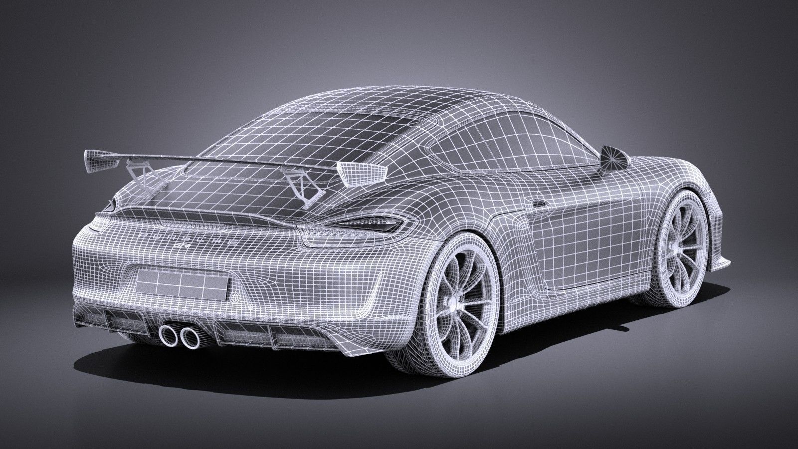 Porsche Cayman GT4 2016 VRAY 3D model_18