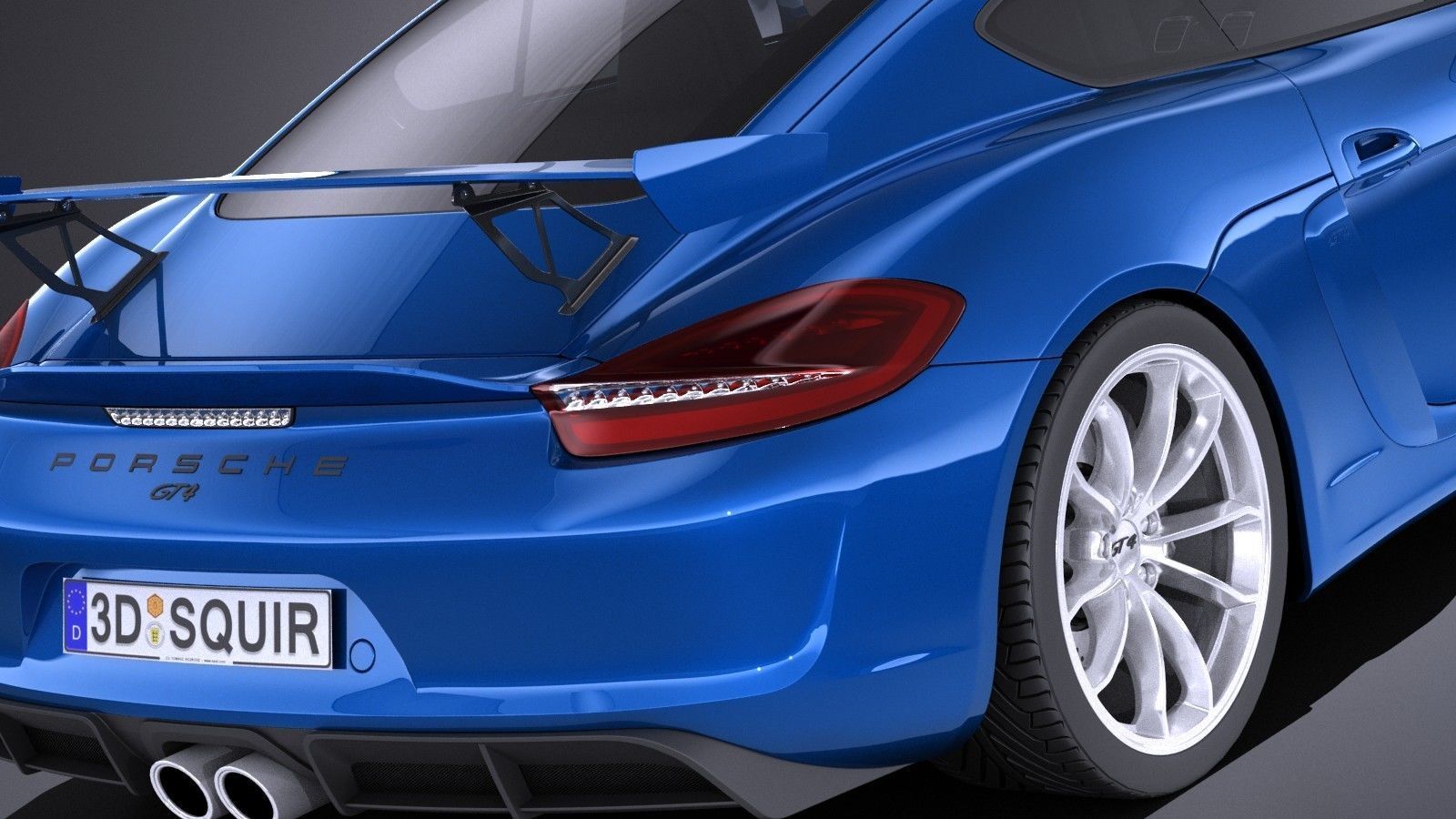 Porsche Cayman GT4 2016 VRAY 3D model_3