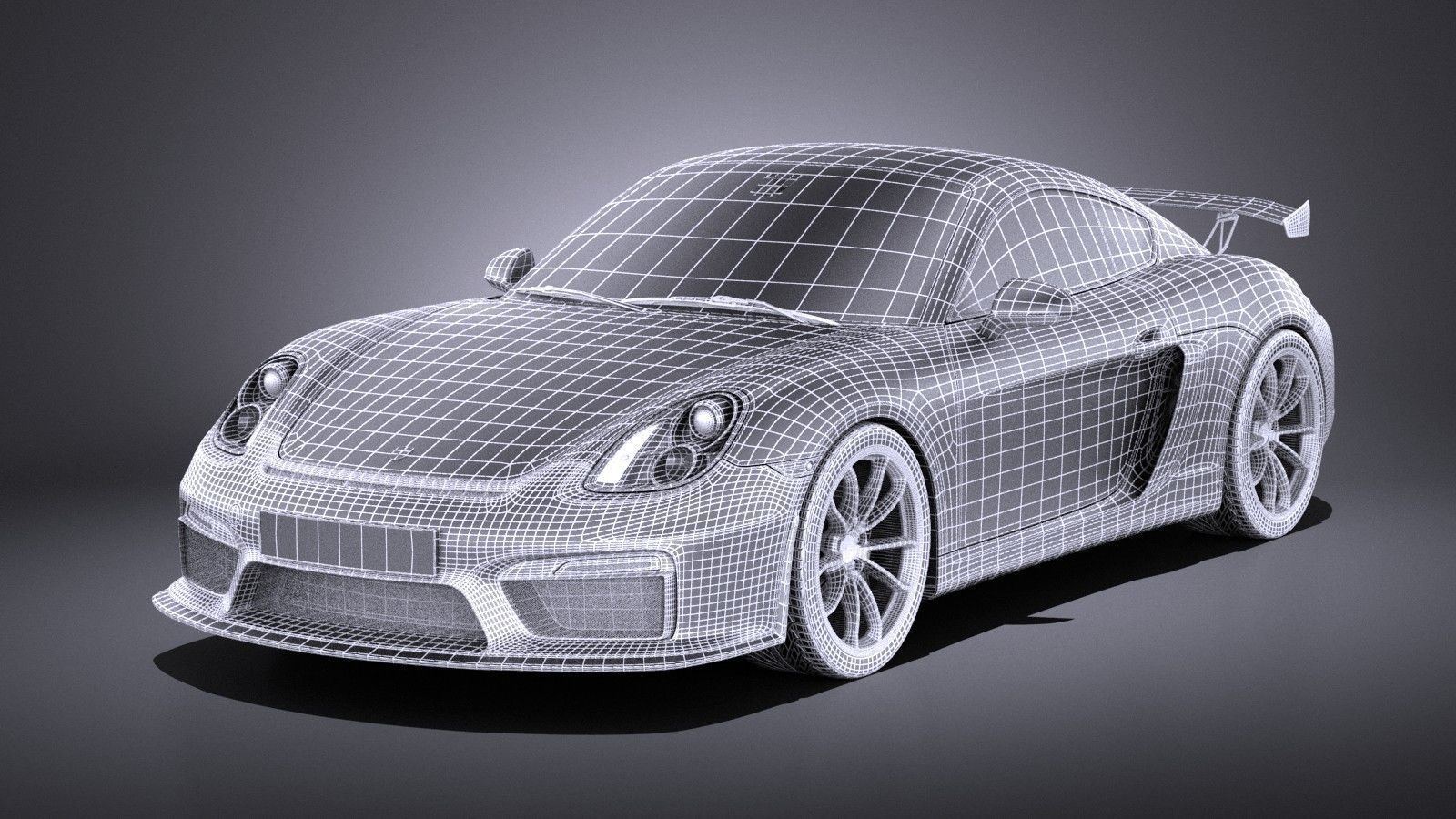 Porsche Cayman GT4 2016 VRAY 3D model_17