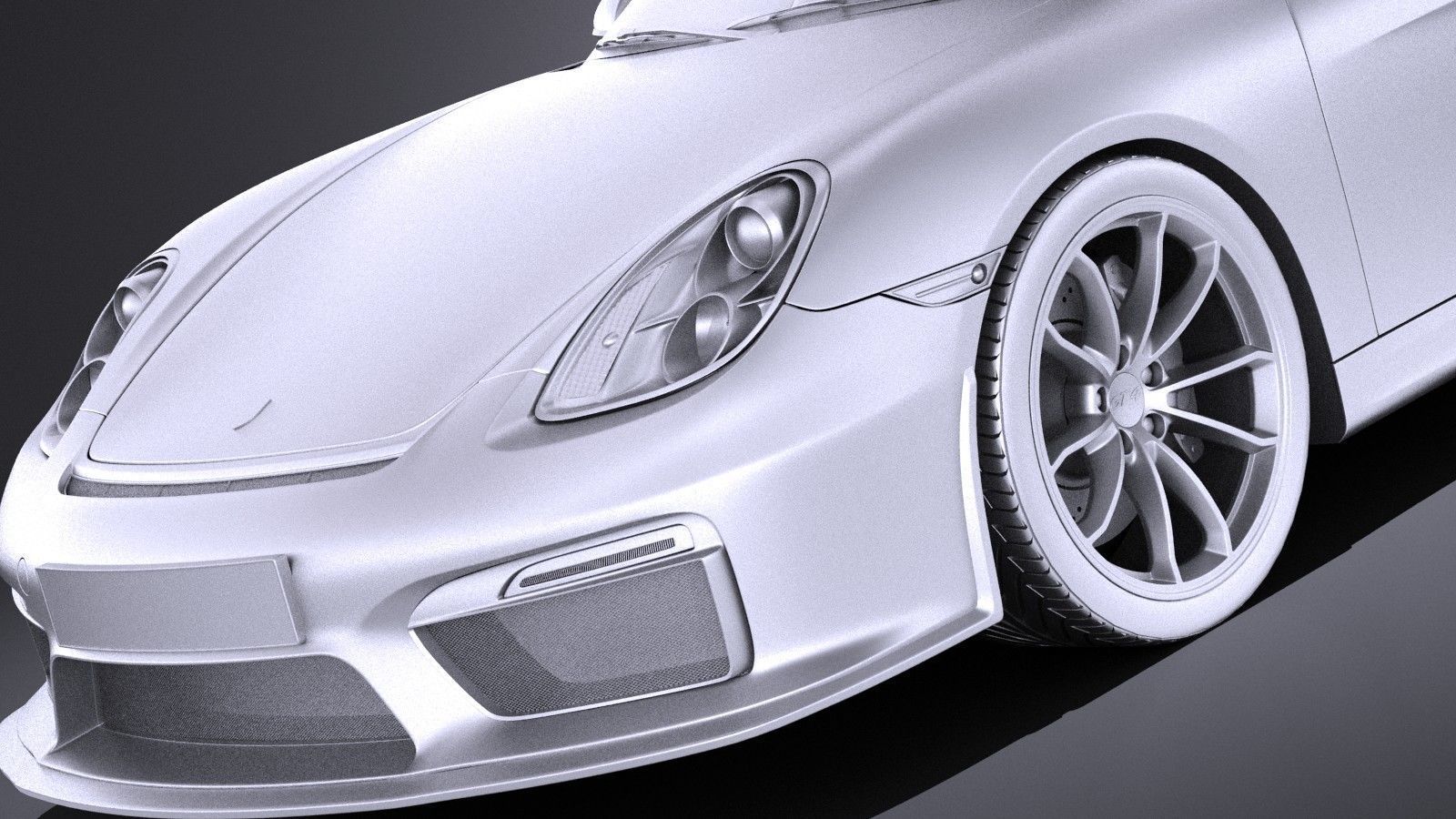 Porsche Cayman GT4 2016 VRAY 3D model_9