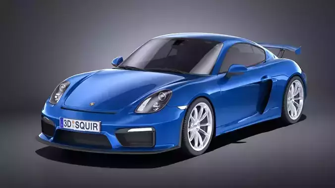 Porsche Cayman GT4 2016 VRAY 3D model