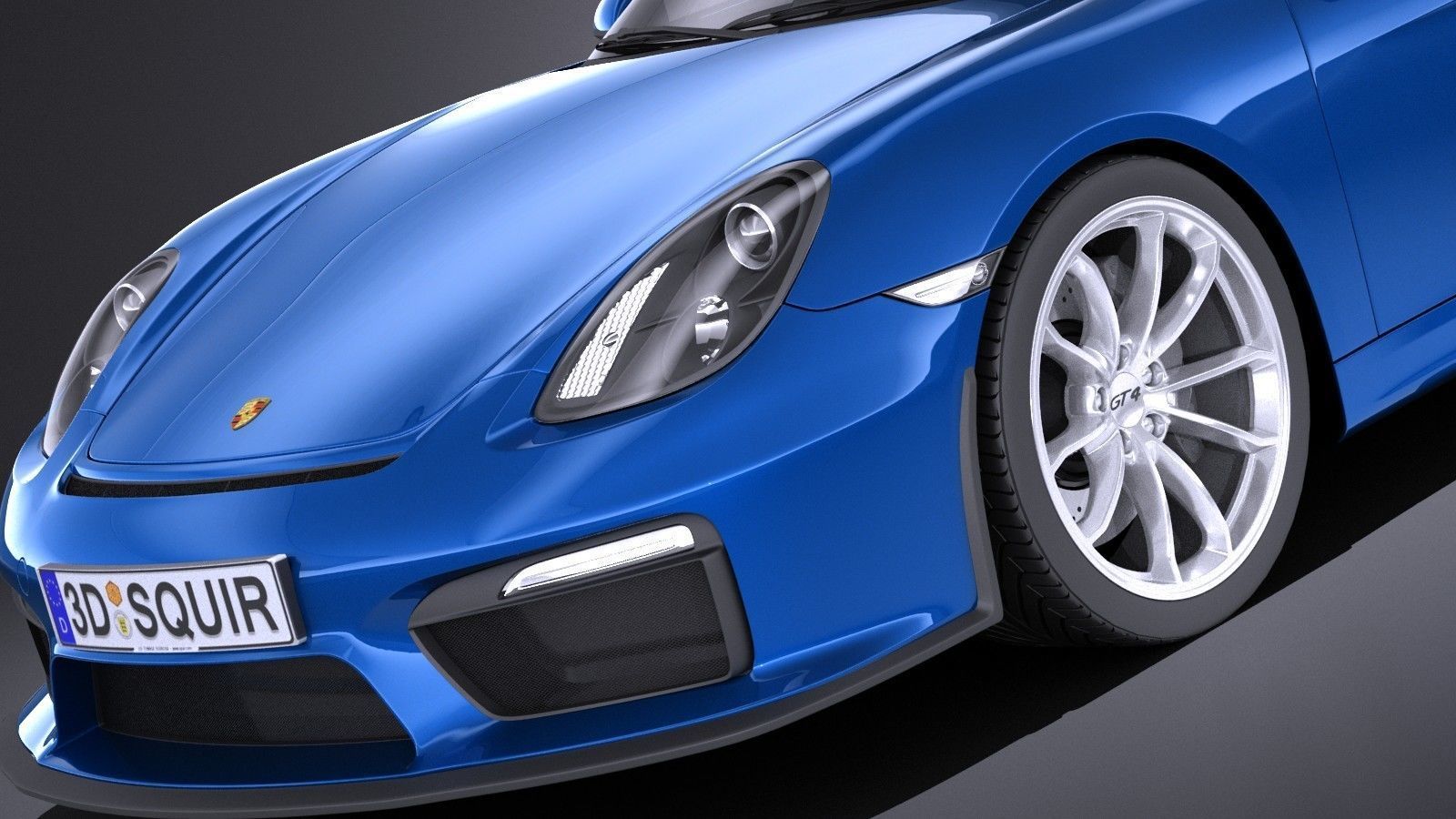 Porsche Cayman GT4 2016 VRAY 3D model_2
