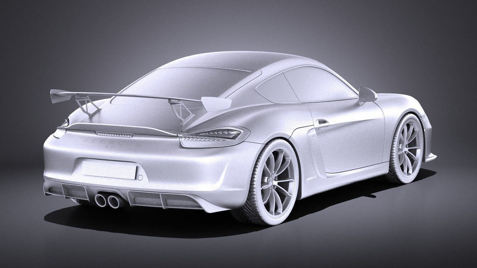 Porsche Cayman GT4 2016 VRAY 3D model_11