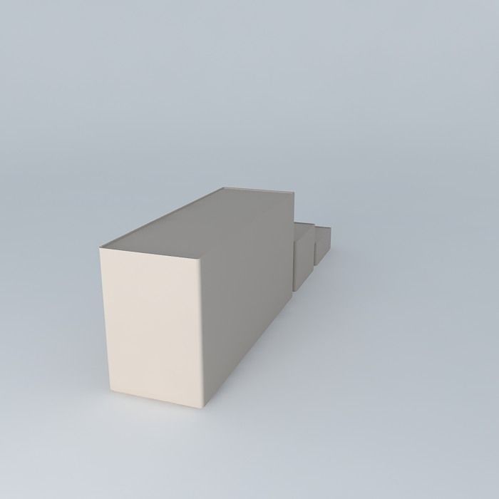 Night tables set 3D model_1