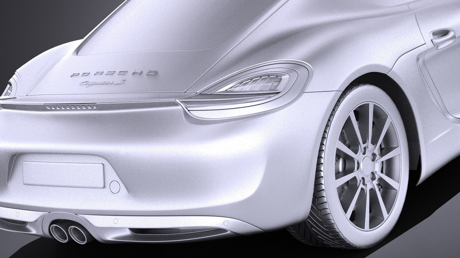 Porsche Cayman 2016 VRAY 3D model_10