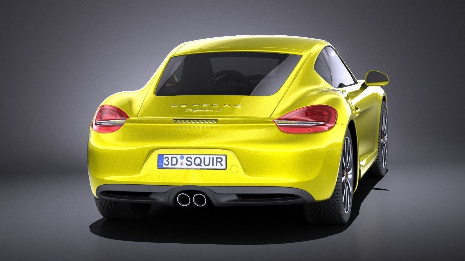 Porsche Cayman 2016 VRAY 3D model_4