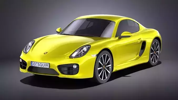 Porsche Cayman 2016 VRAY 3D model