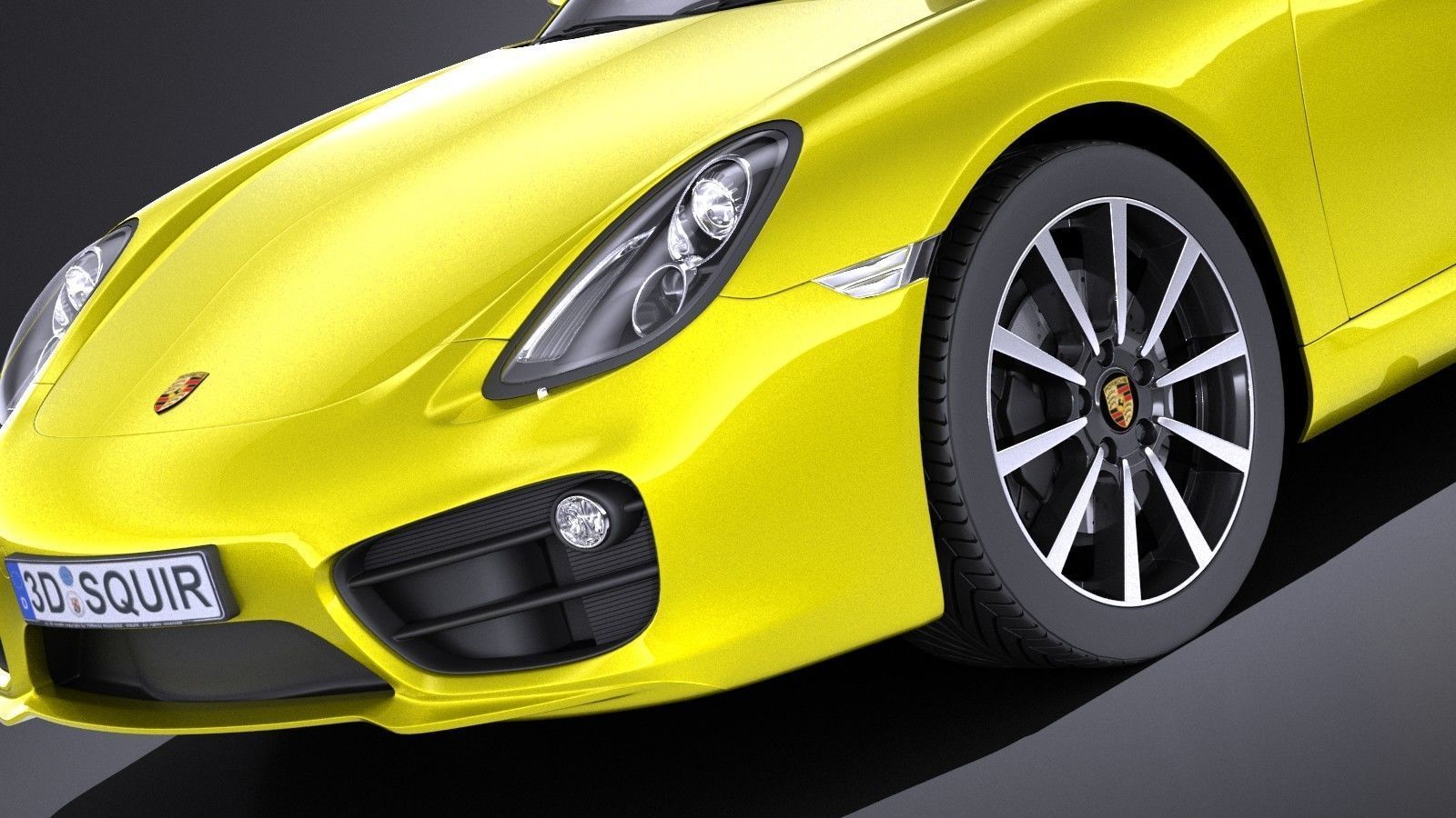 Porsche Cayman 2016 VRAY 3D model_2