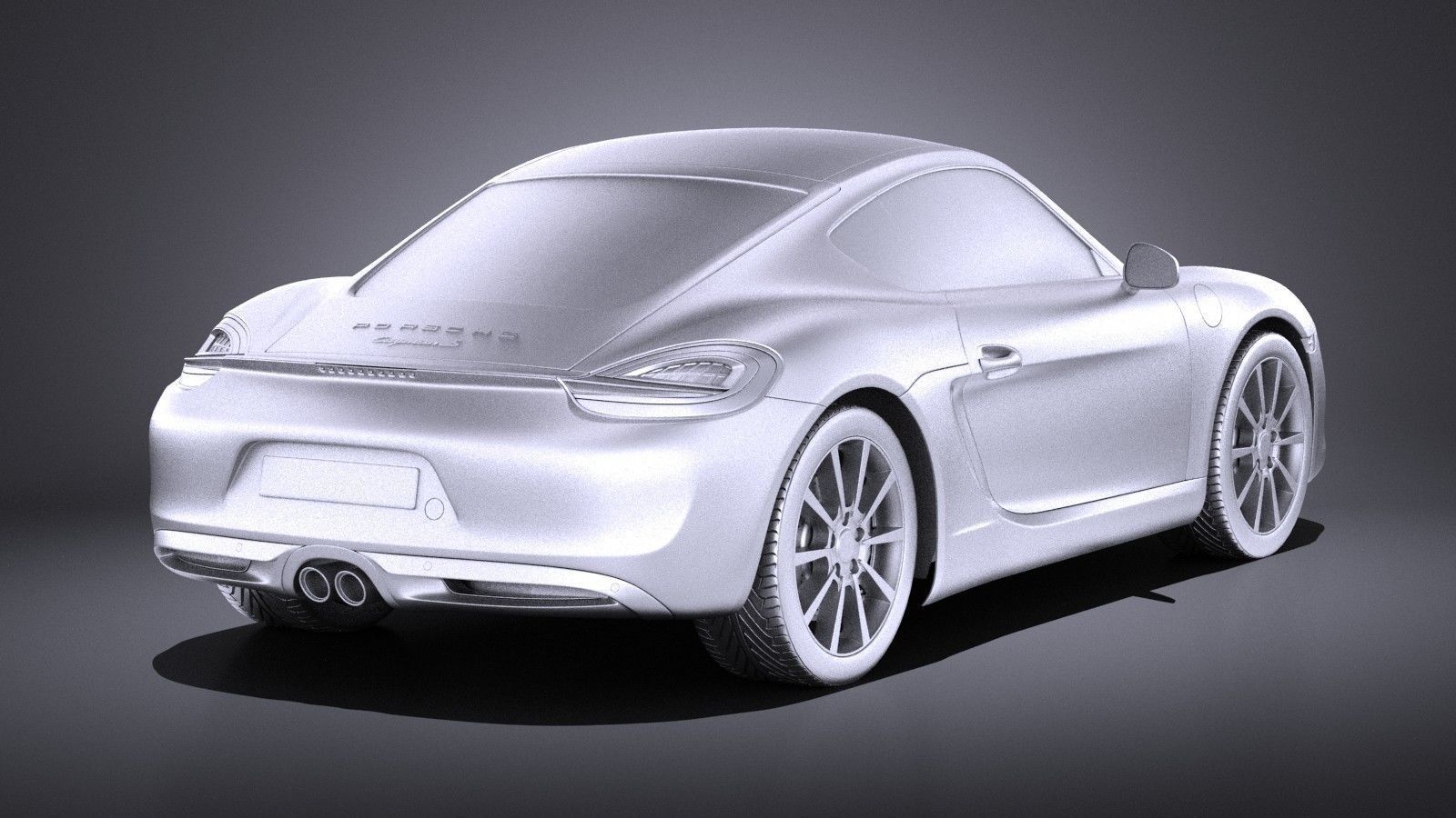 Porsche Cayman 2016 VRAY 3D model_11